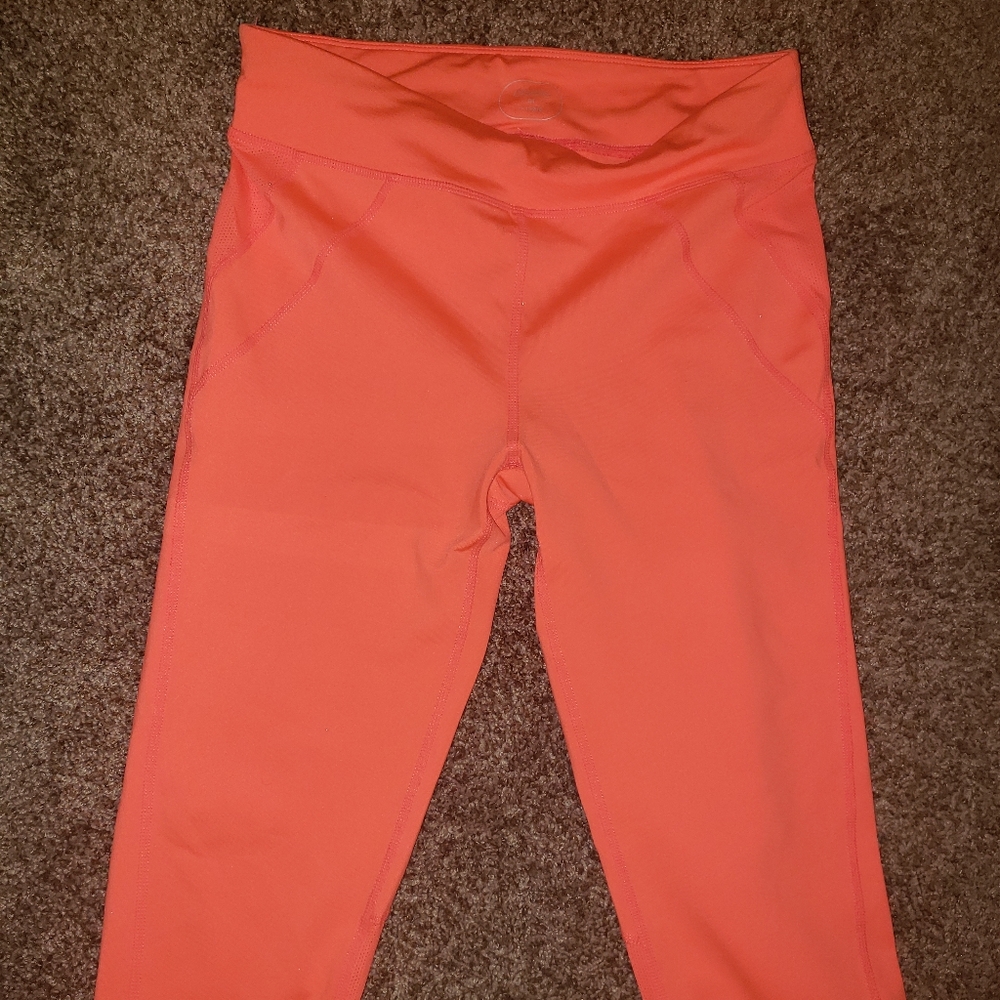 Oiselle orange running capris